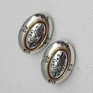 Brighton‎ scrolled vintage clip on earrings